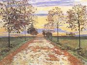 Ferdinand Hodler Autumn Evening (mk09) oil painting reproduction